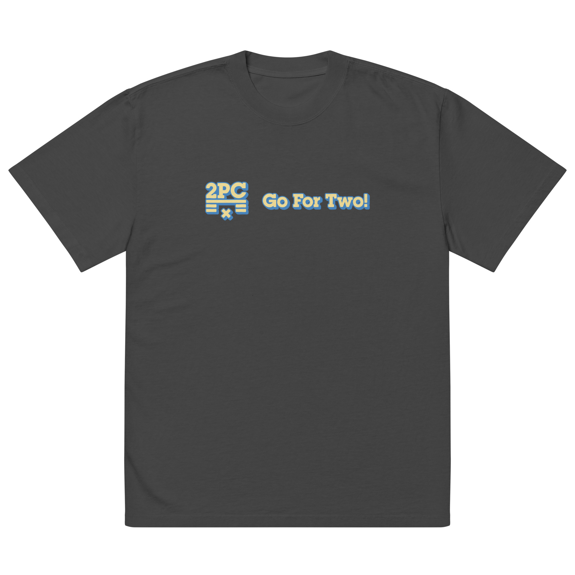 Two Point Conversion Oversized faded t-shirt